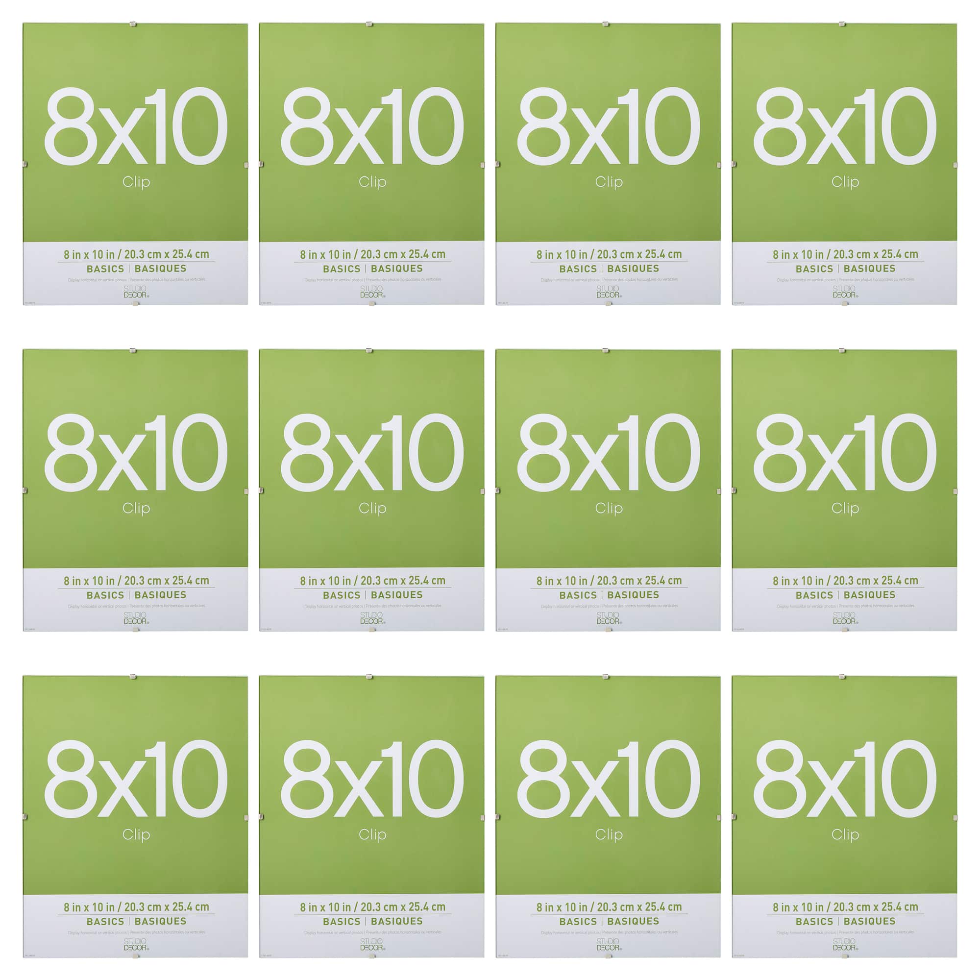 12 Pack: Clip 8" x 10" Frame, Basics by Studio Décor®